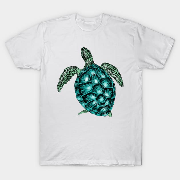 Sea Turtle T-Shirt by rachelsfinelines